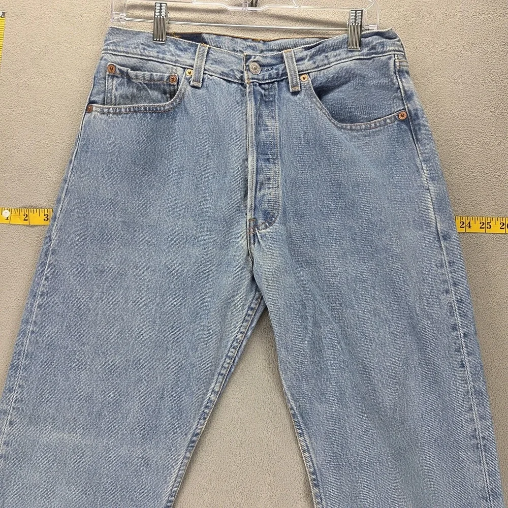 Vintage Levis 501 Jeans Womens Blue Regular Straight Button Fly Fits 30x34